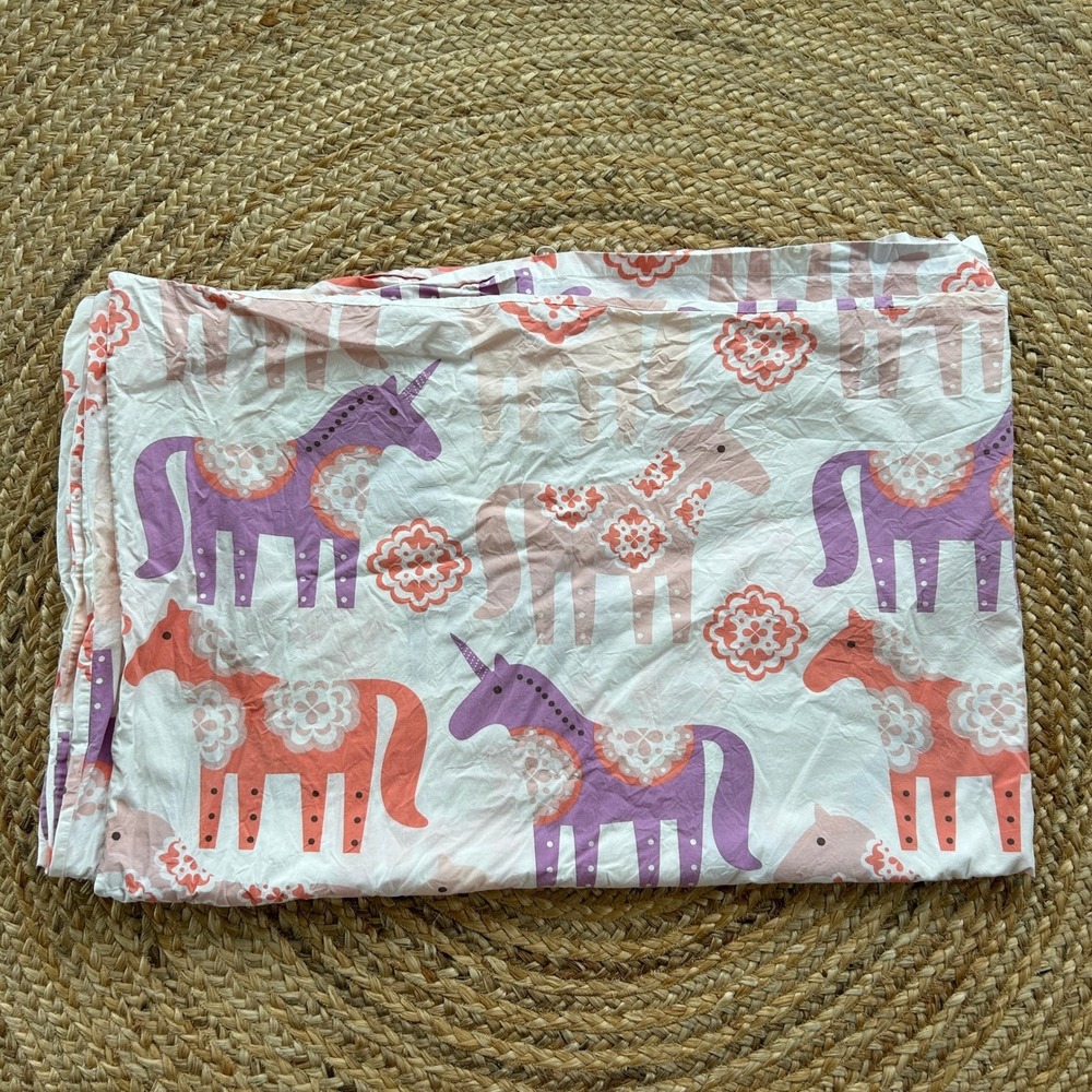 Dwell Studio Unicorn Bedding Child Teen Duvet Cover Twin Pink Purple Girlhood